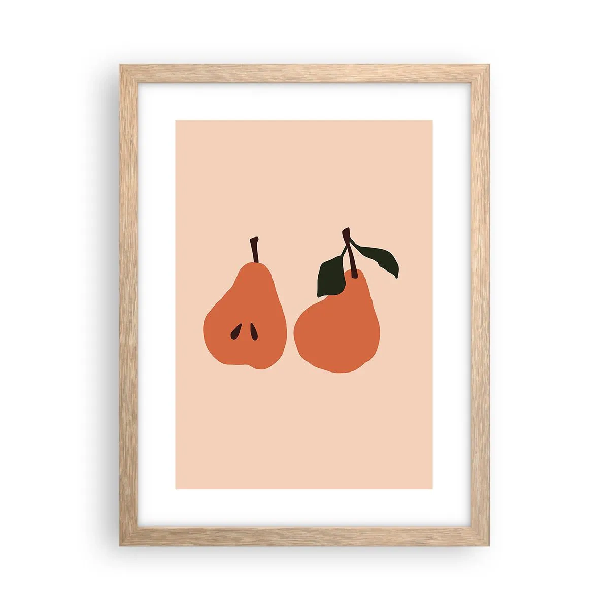 Póster en marco roble claro - La dulzura misma - 30x40 cm