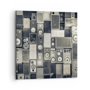 Cuadro sobre lienzo - Impresión de Imagen - Y todo fluye - 70x70 cm