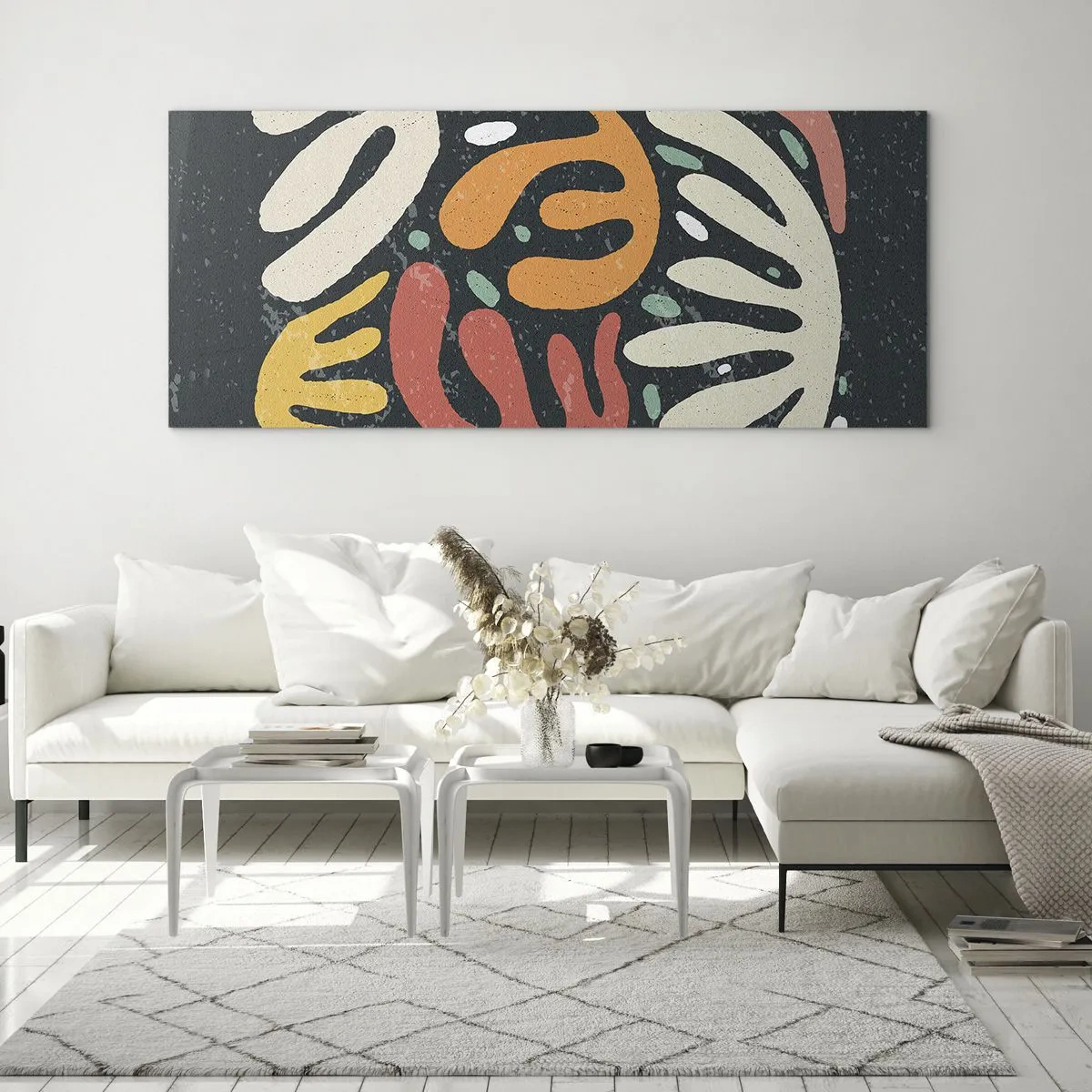 Cuadro sobre vidrio - Impresiones sobre Vidrio - Composición - Estoy a punto de atraparte - 90x30 cm