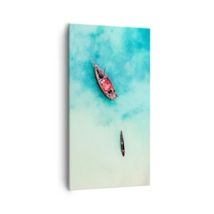 Cuadro sobre lienzo - Impresión de Imagen - Porque en las playas de Zanzíbar, cuando las aguas se desbordan... - 55x100 cm