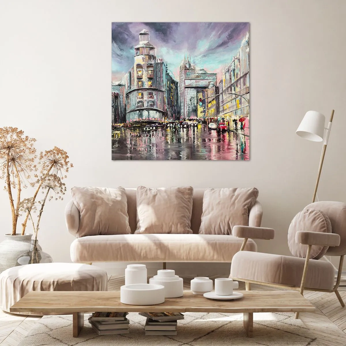 Cuadro sobre lienzo - Impresión de Imagen - Va a ser una buena noche - 30x30 cm