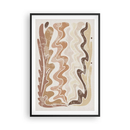 Póster en marco negro - Buena energía - buenas emociones - 61x91 cm