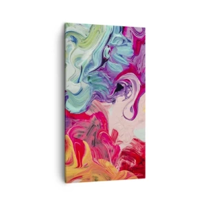 Cuadro sobre lienzo - Impresión de Imagen - El nacimiento de los colores - 45x80 cm