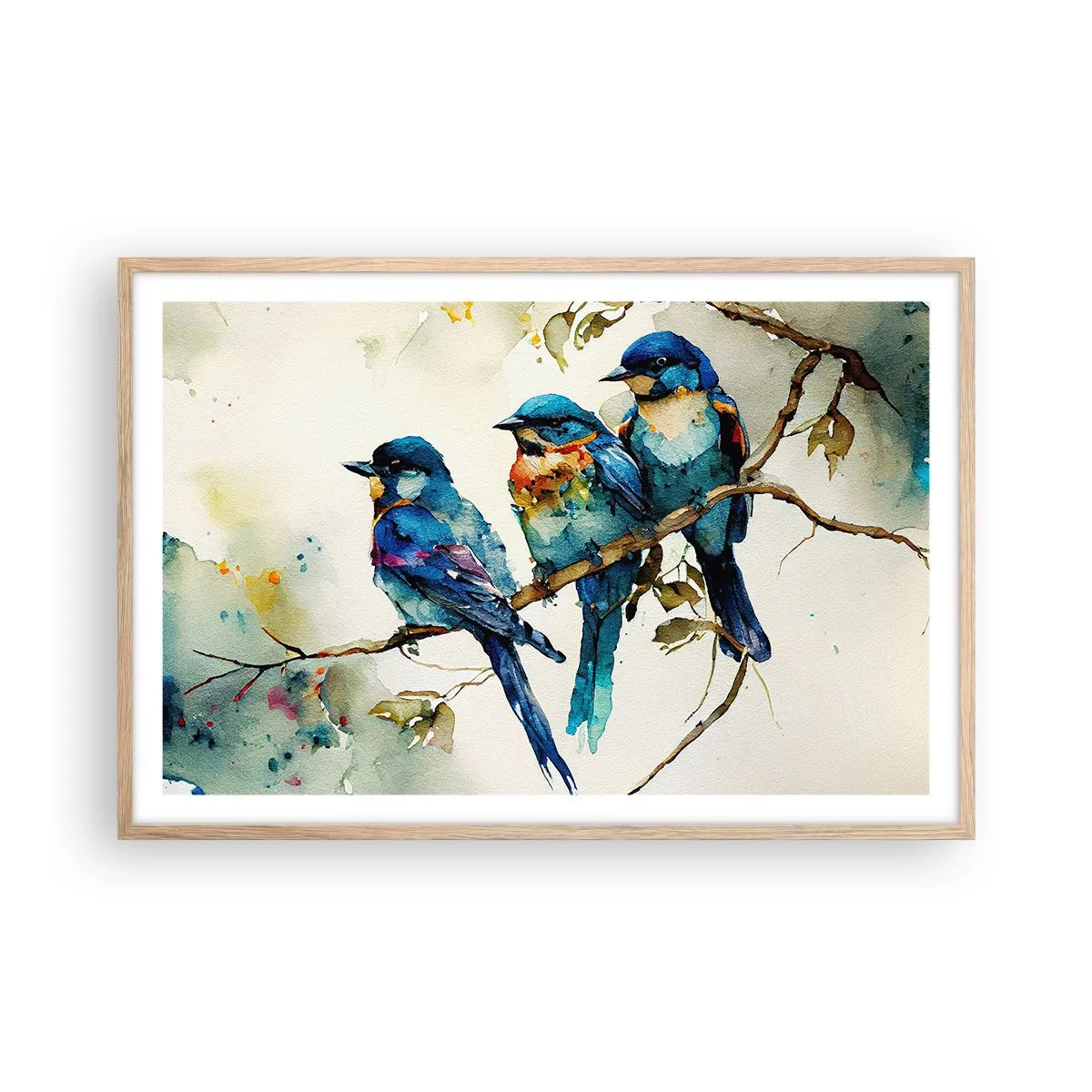 Póster en marco roble claro - ¿Ofendido? - 91x61 cm