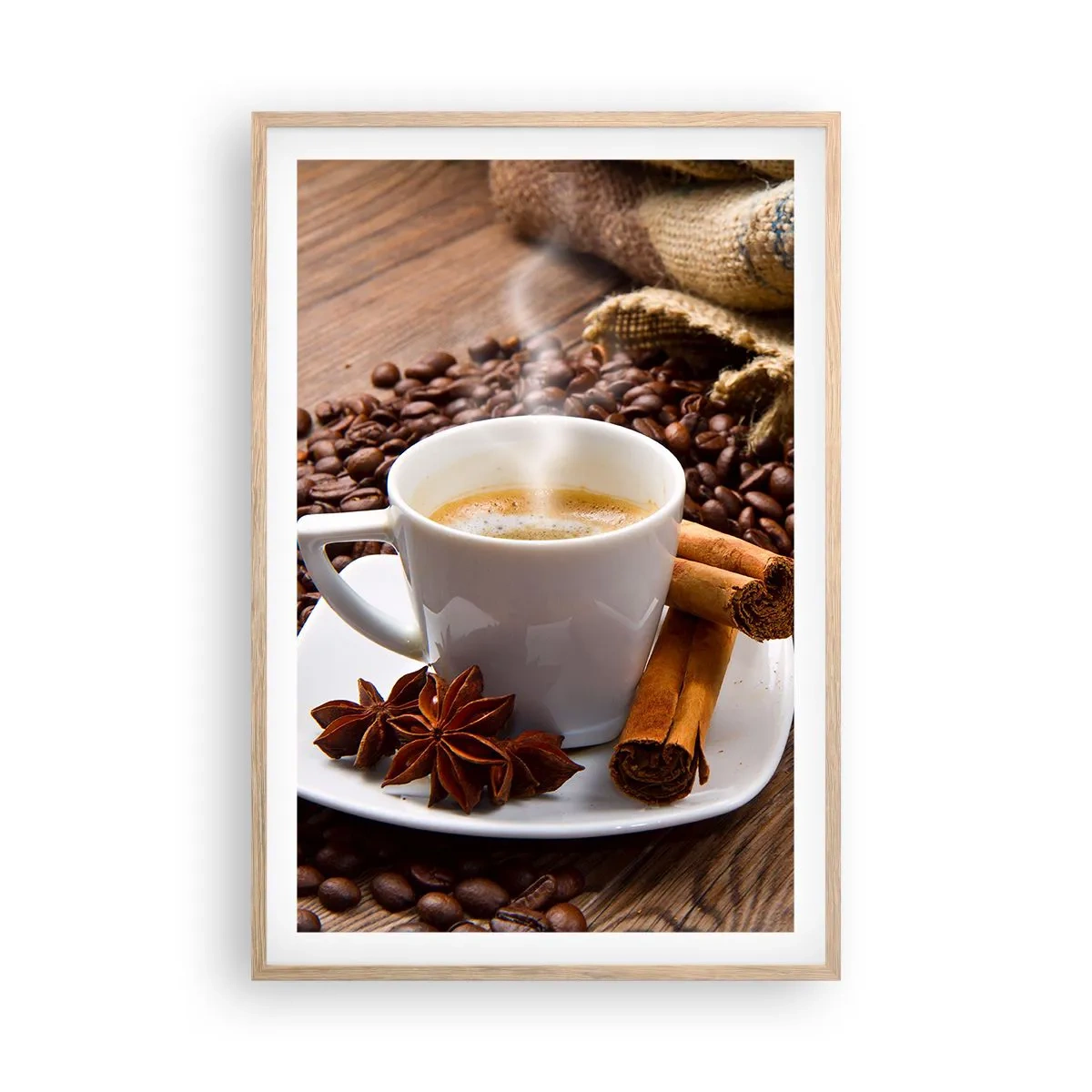 Póster en marco roble claro - Sabor y aroma picante - 61x91 cm