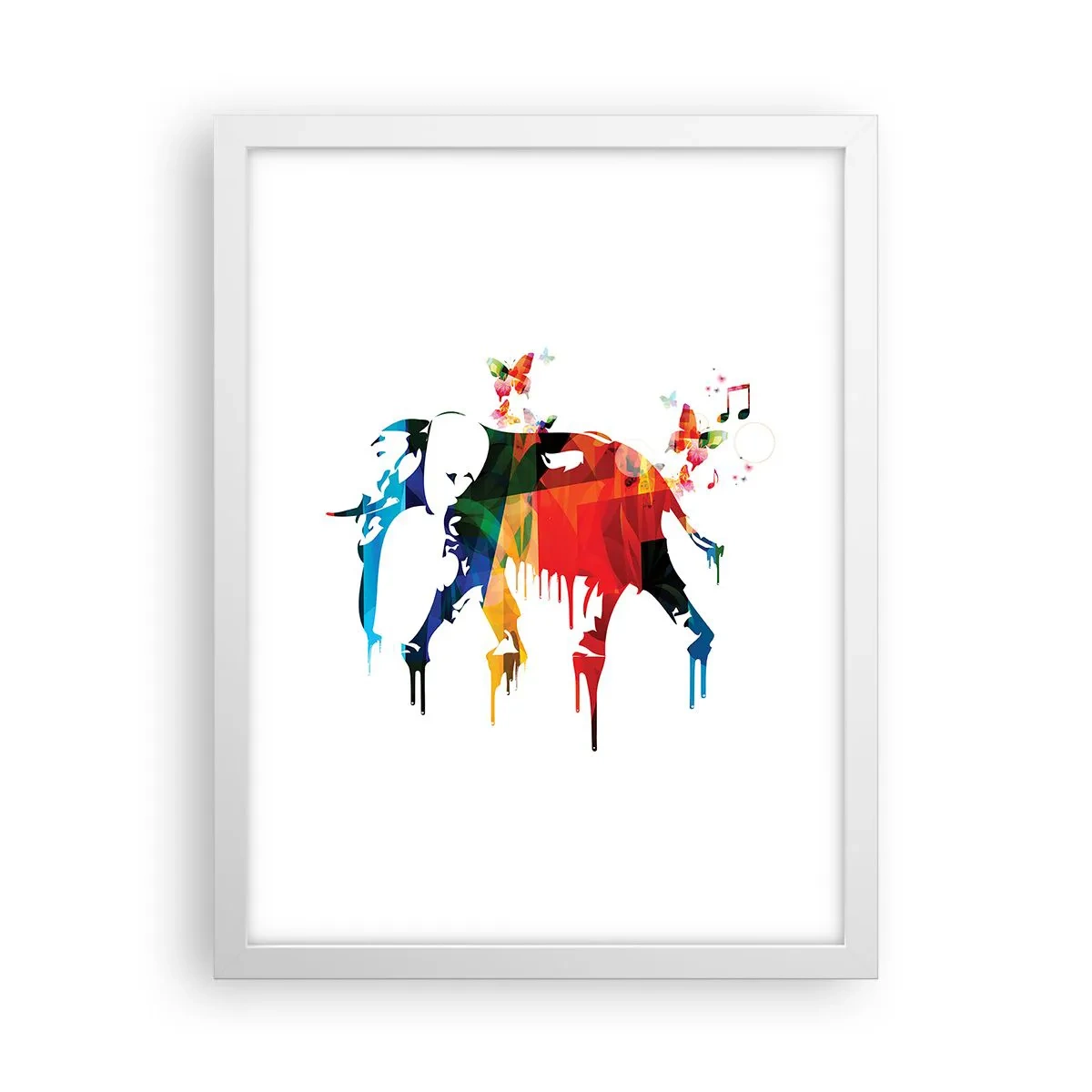 Póster en marco blanco - Todo el mundo puede bailar - 30x40 cm