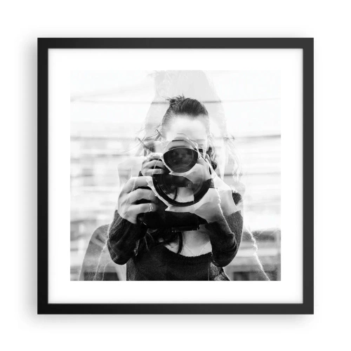 Póster en marco negro - Creador y creación - 40x40 cm