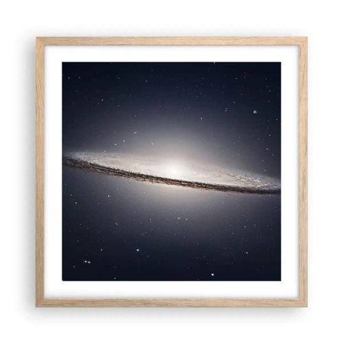 Póster en marco roble claro - Érase una vez en una galaxia muy, muy lejana.... - 50x50 cm