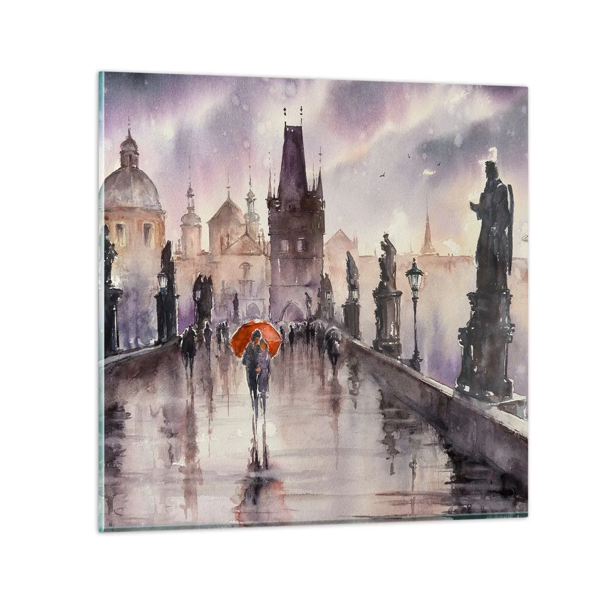 Cuadro sobre vidrio - Impresiones sobre Vidrio - La gente no cambia - 40x40 cm