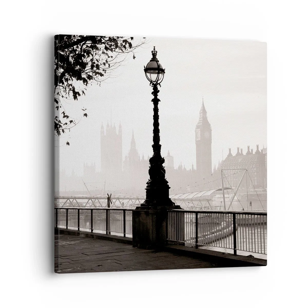 Cuadro sobre lienzo - Impresión de Imagen - La mañana de Londres - 30x30 cm