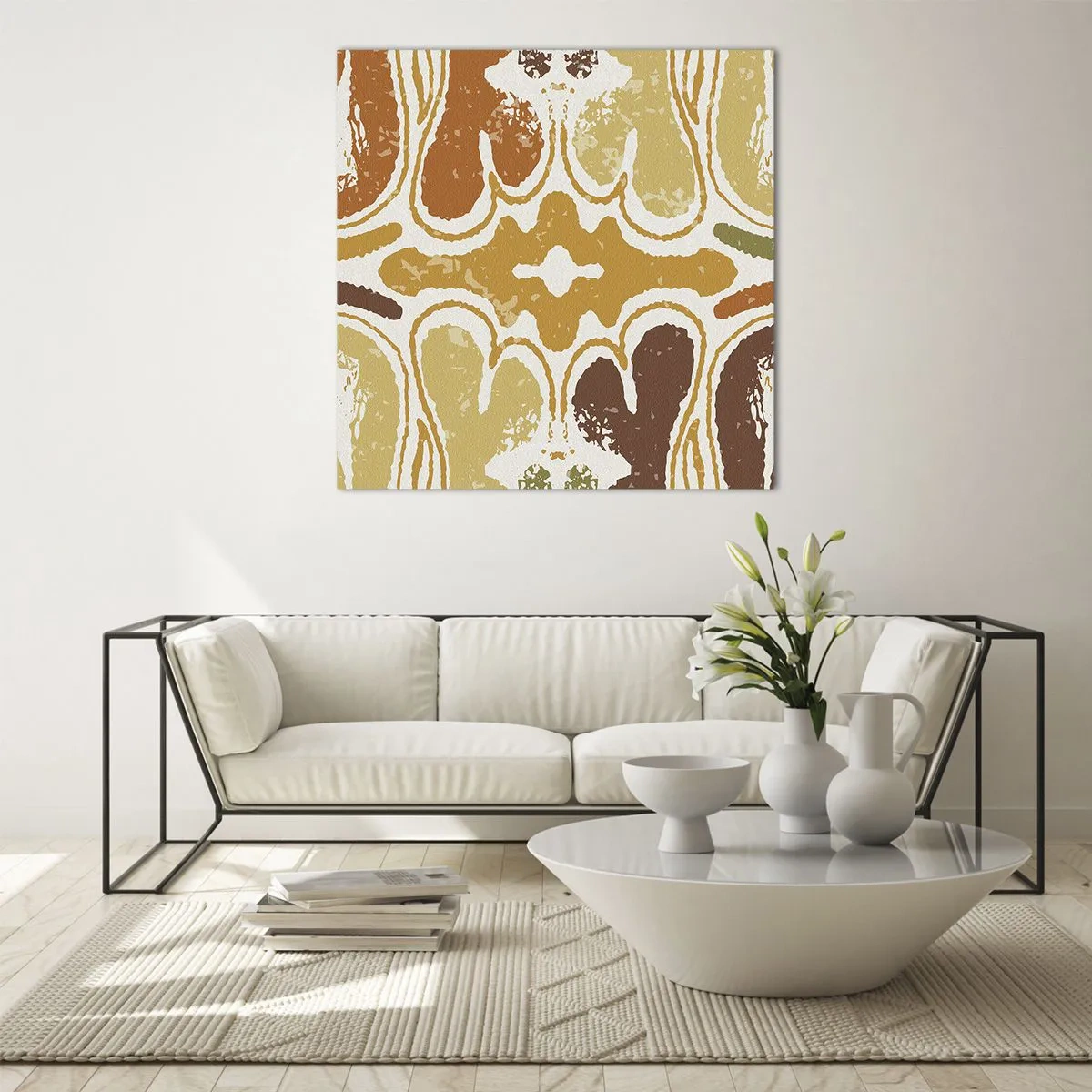 Cuadro sobre vidrio - Impresiones sobre Vidrio - Abstracción sentimental - 60x60 cm