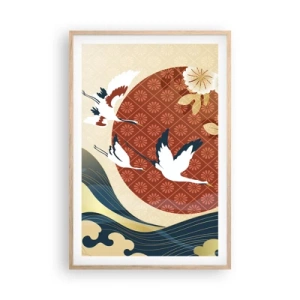 Póster en marco roble claro - Un cuento de hadas japonés - 61x91 cm