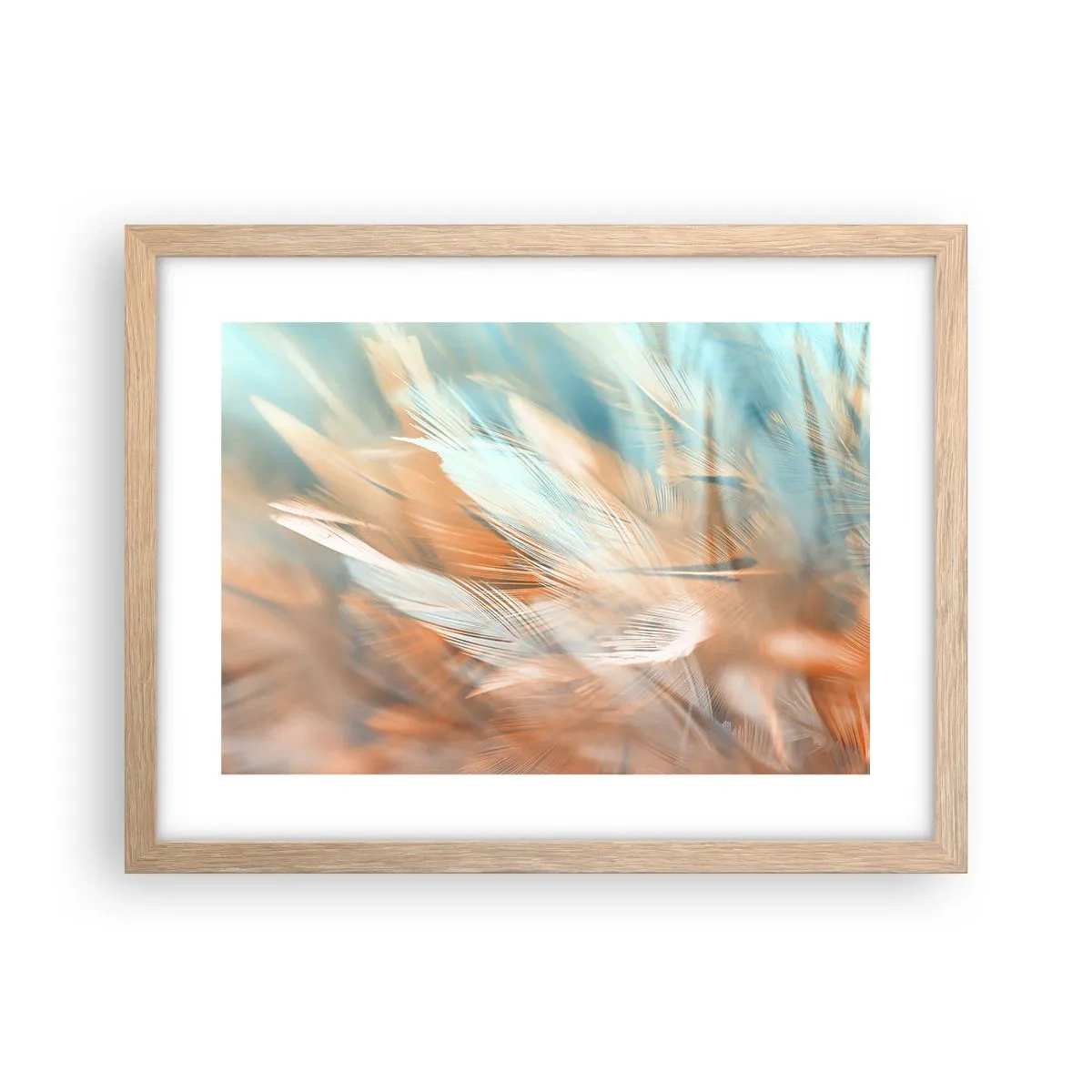 Póster en marco roble claro - En la tierra de la suavidad - 40x30 cm