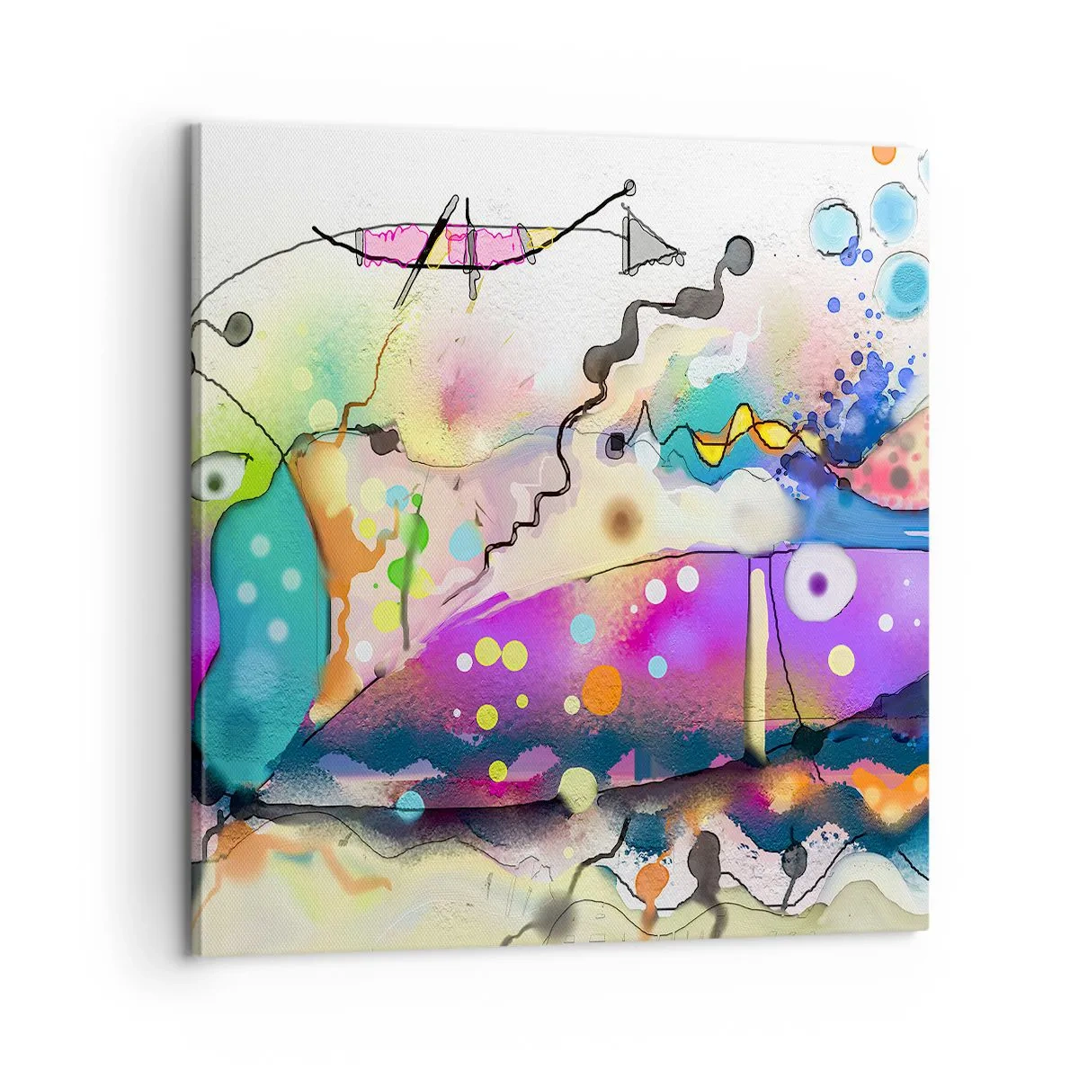 Cuadro sobre lienzo - Impresión de Imagen - ¡No hay palabras! - 60x60 cm