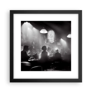Póster en marco negro - En clave de jazz - 30x30 cm