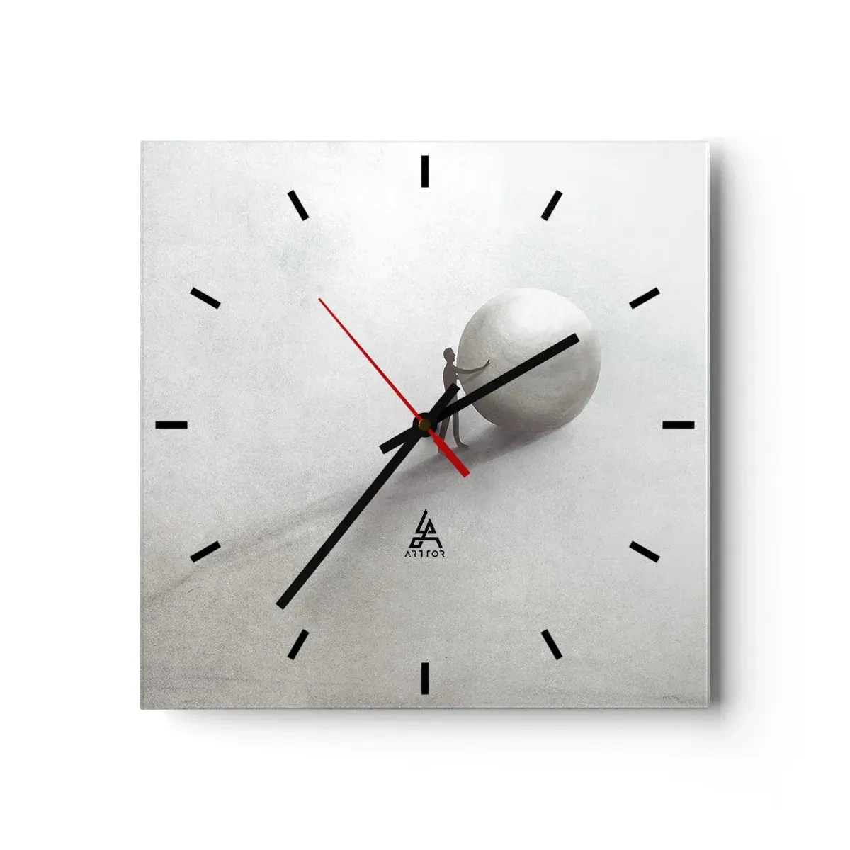 Reloj de pared - Reloj de vidrio - El juego de la vida - 40x40 cm
