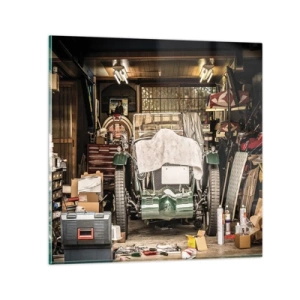 Cuadro sobre vidrio - Impresiones sobre Vidrio - Volver al pasado - 30x30 cm