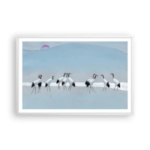 Póster en marco blanco - Después de un día caluroso - 91x61 cm