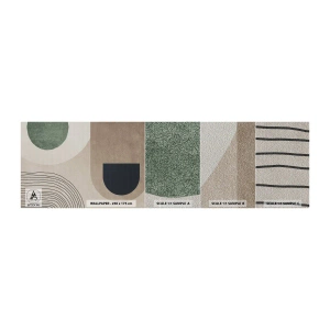 Muestra de fotomural Premium Sand - La delicadeza de un óvalo - Minimalismo, Pedazo, Abstracción - 100x30 cm