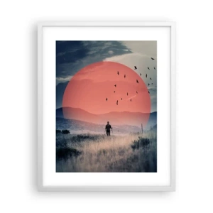 Póster en marco blanco - En su elemento - 40x50 cm