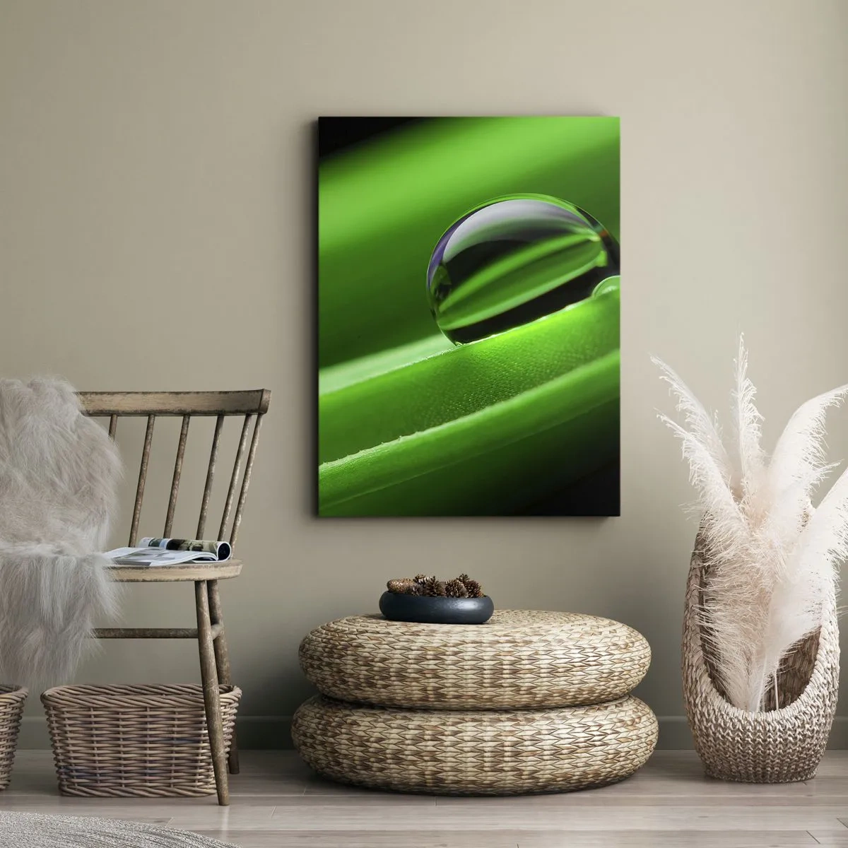 Cuadro sobre lienzo - Impresión de Imagen - La vida de cerca - 45x80 cm