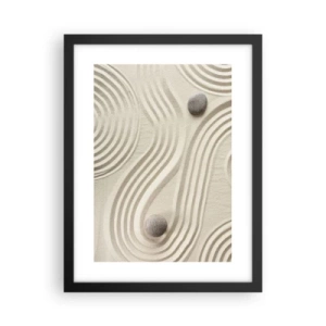 Póster en marco negro - Un toque de calidez - 30x40 cm