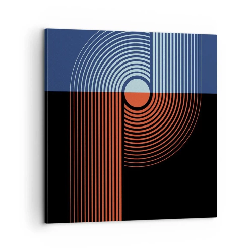 Cuadro sobre lienzo - Impresión de Imagen - En un abrazo geométrico - 60x60 cm