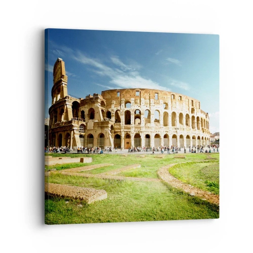 Cuadro sobre lienzo - Impresión de Imagen - Todavía se oye el sonido de las armas - 30x30 cm