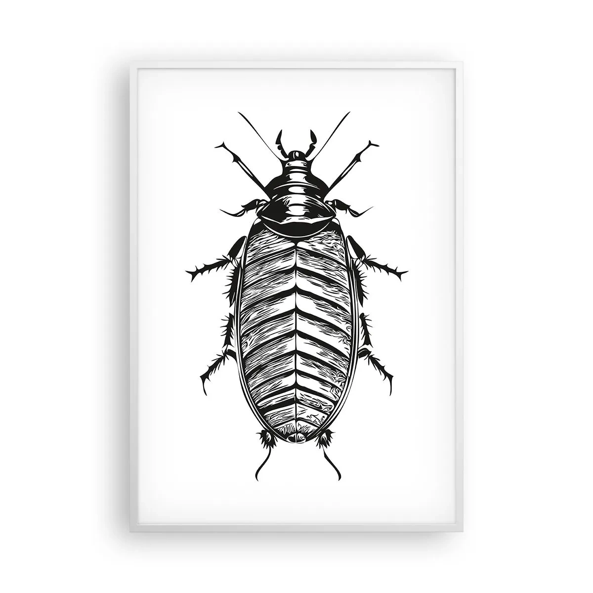 Póster en marco blanco - ¡Qué espécimen! - 70x100 cm