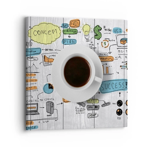 Cuadro sobre lienzo - Impresión de Imagen - Tiempo de descanso - 30x30 cm