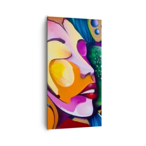 Cuadro sobre lienzo - Impresión de Imagen - Toque de color - 65x120 cm
