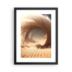 Póster en marco negro - Portal abierto - 30x40 cm