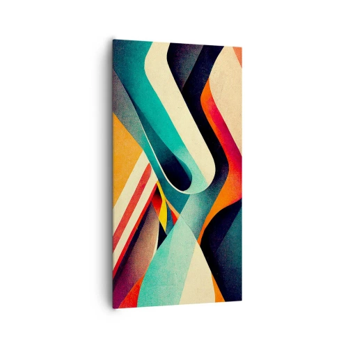 Cuadro sobre lienzo - Impresión de Imagen - Composición intensa - 65x120 cm