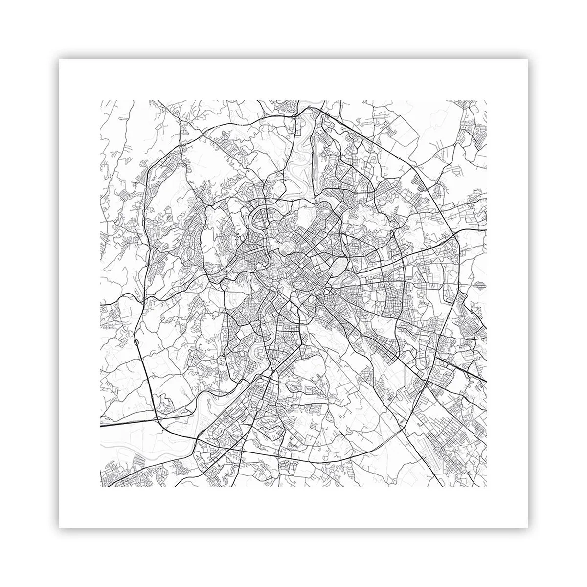 Póster - El círculo romano - 40x40 cm