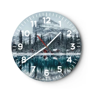 Reloj de pared - Reloj de vidrio - Retiro canadiense - 40x40 cm