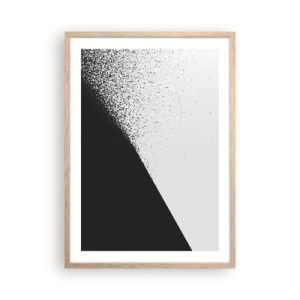 Póster en marco roble claro - Cada vez más rápido, cada vez más alto - 50x70 cm