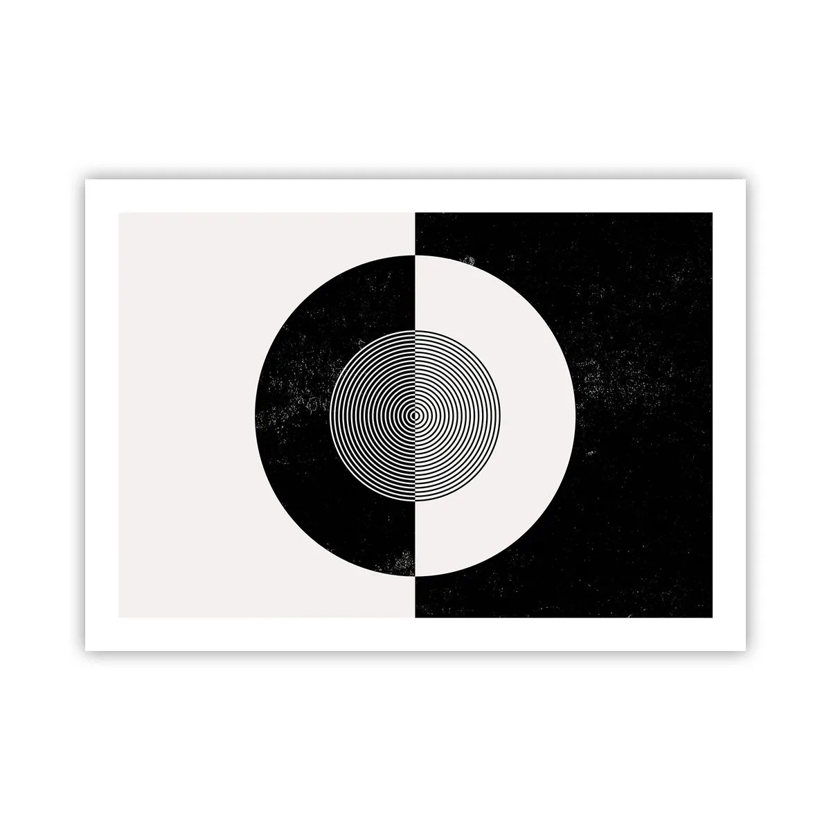 Póster - Armonía en blanco y negro - 70x50 cm