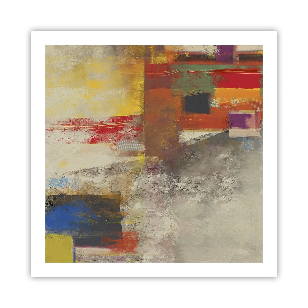 Póster - Geometría de color - 60x60 cm