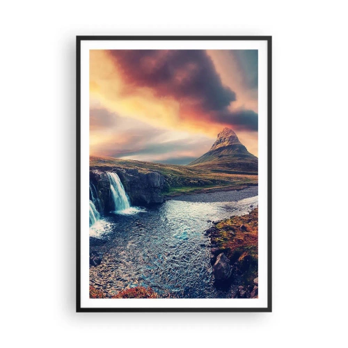 Póster en marco negro - En la majestuosidad de la naturaleza - 70x100 cm