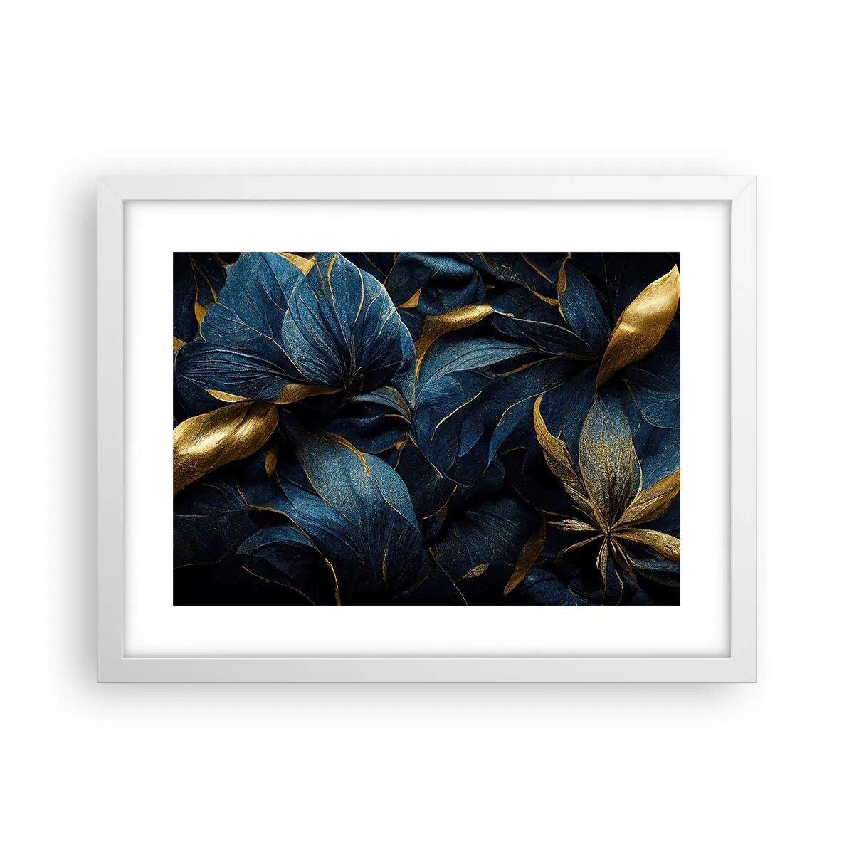 Póster en marco blanco - Forradas de oro - 40x30 cm