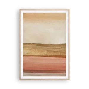 Póster en marco roble claro - Composición vertical - 70x100 cm