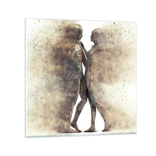 Cuadro sobre vidrio - Impresiones sobre Vidrio - Del polvo resurgieron para amar - 60x60 cm