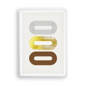 Póster en marco blanco - ¡Ooo! - 70x100 cm