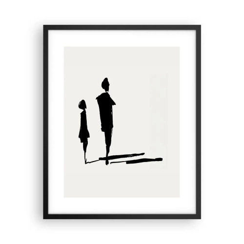 Póster en marco negro - ¿Seguro que juntos? - 40x50 cm