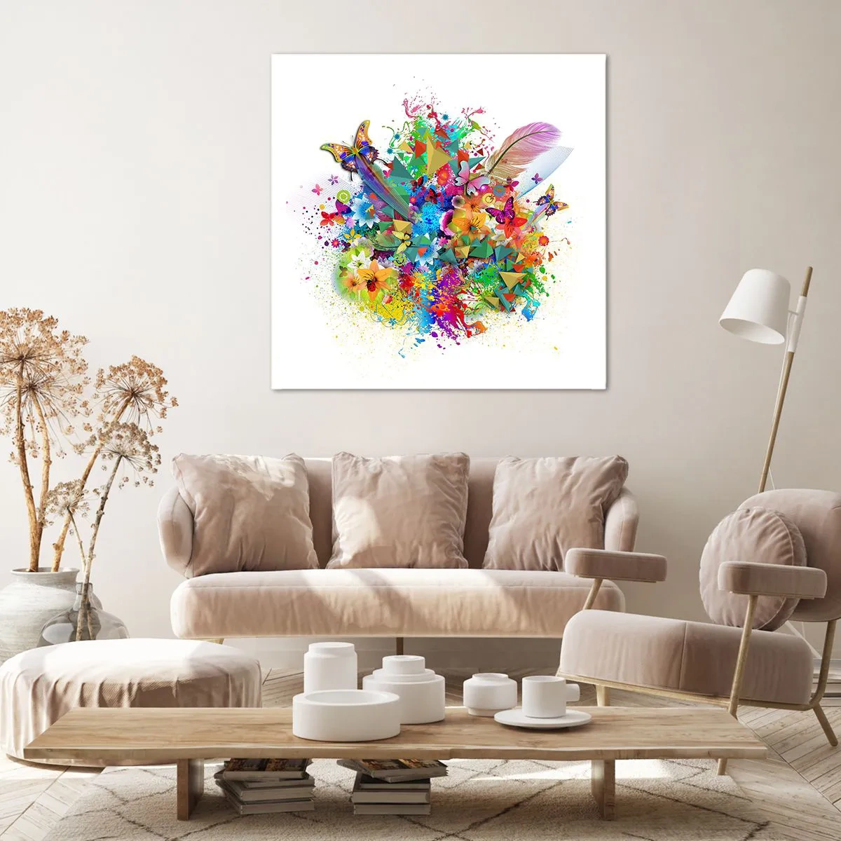 Cuadro sobre lienzo - Impresión de Imagen - Un ramo de alegría - 60x60 cm