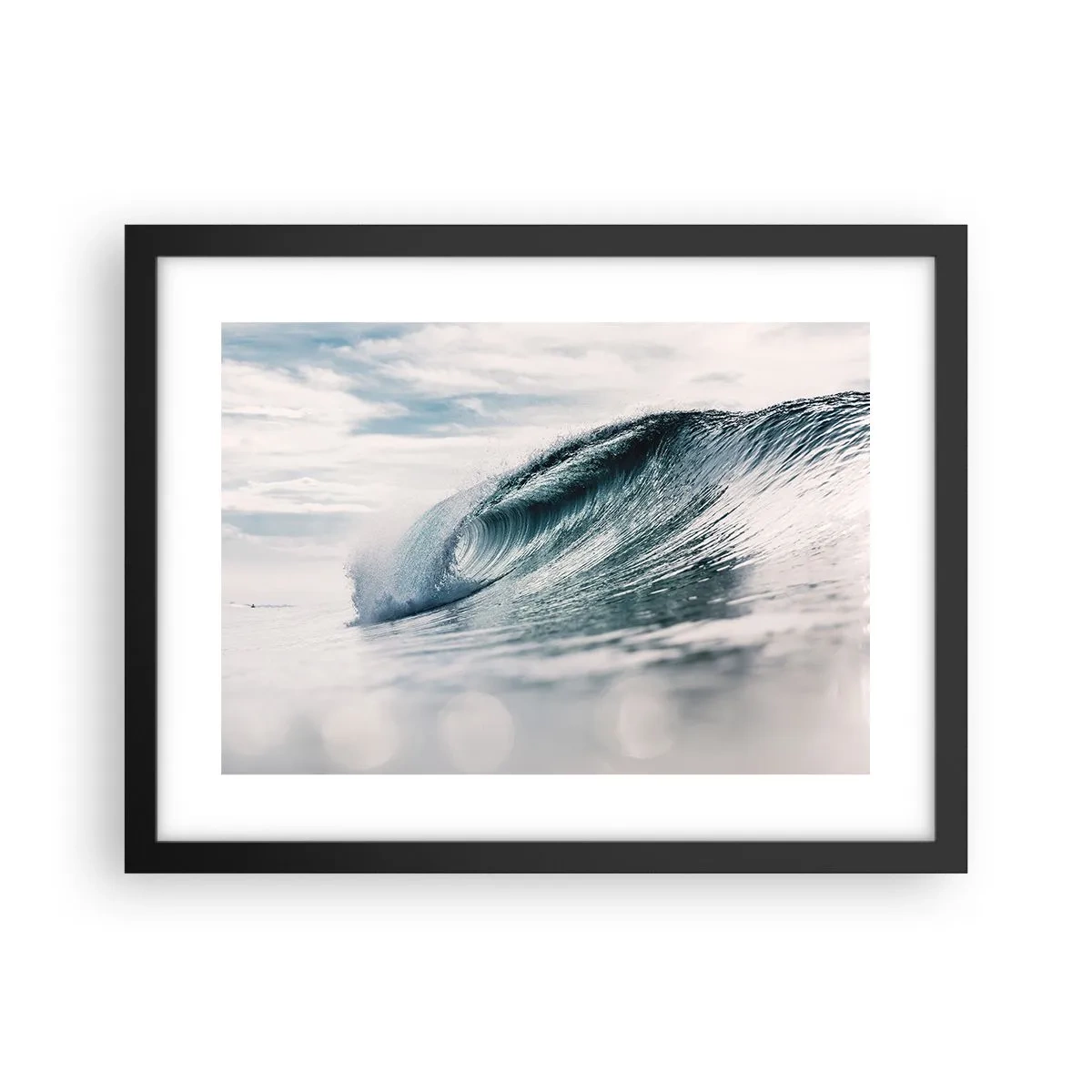 Póster en marco negro - La cima del océano - 40x30 cm