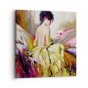 Cuadro sobre lienzo - Impresión de Imagen - La hermosura y frescura de la flor - 30x30 cm