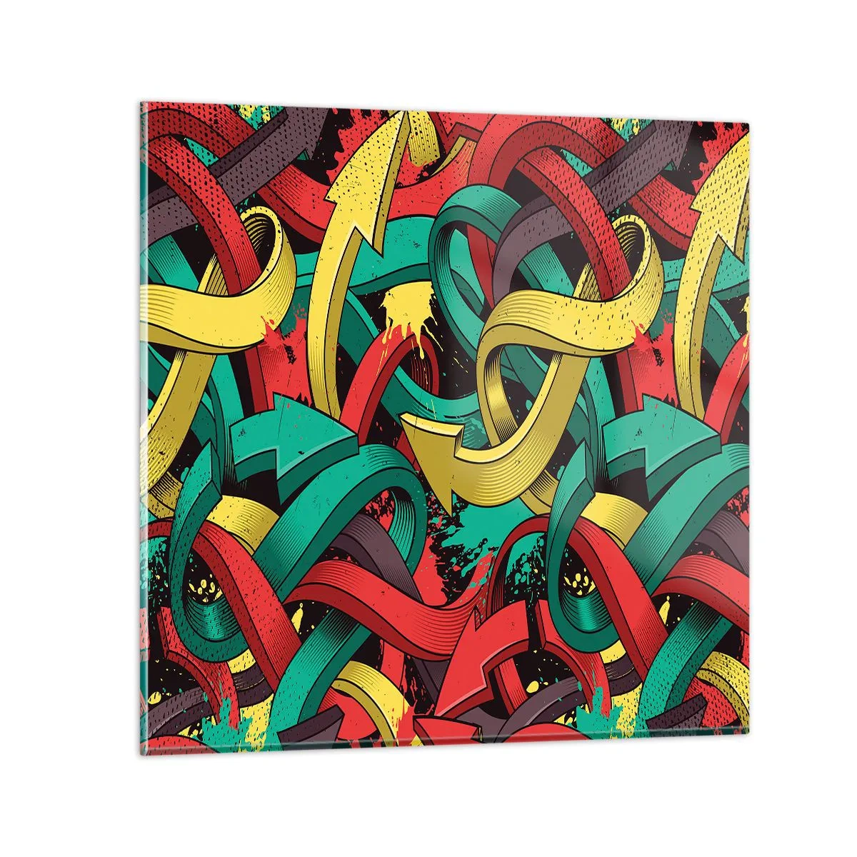 Cuadro sobre vidrio - Impresiones sobre Vidrio - ¿Qué camino tomar? - 40x40 cm