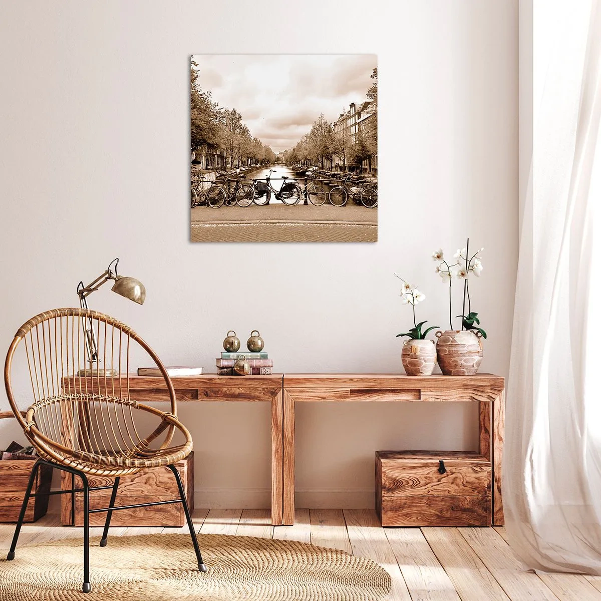 Cuadro sobre lienzo - Impresión de Imagen - Holanda solo hay una - 70x70 cm