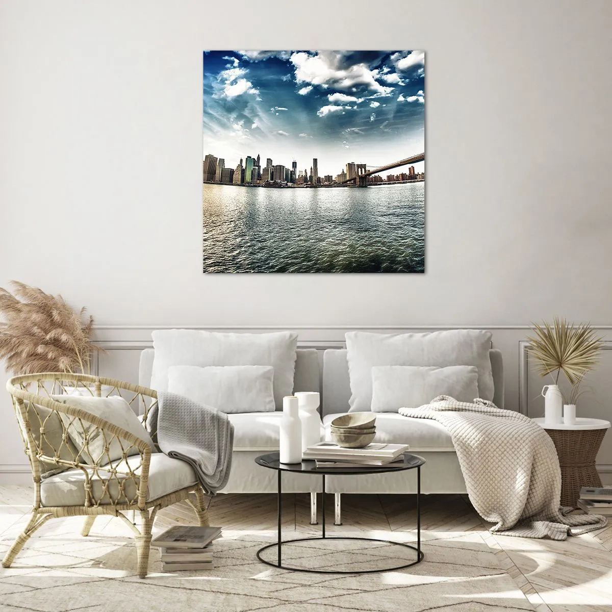 Cuadro sobre vidrio - Impresiones sobre Vidrio - Isla de cristal - 50x50 cm